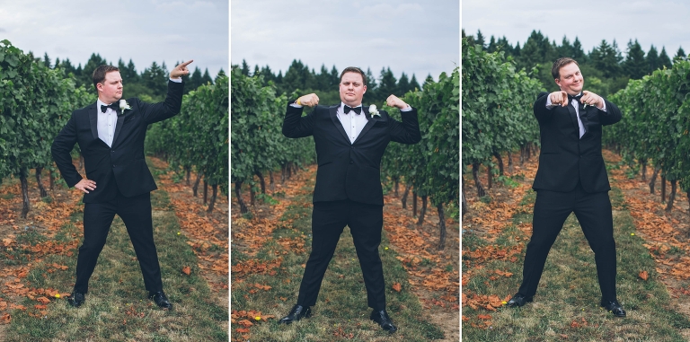 oswego-hills-winery-vineyard-wedding-oregon-portland funny groom portraits