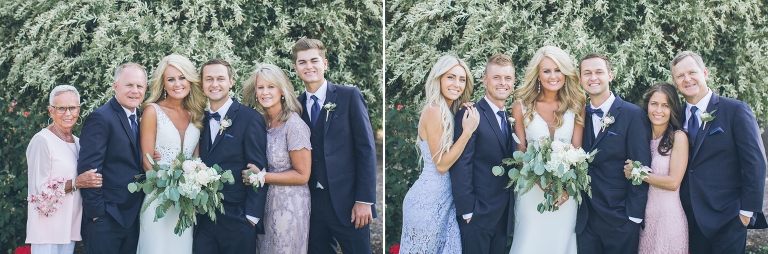 formal family photos wedding 