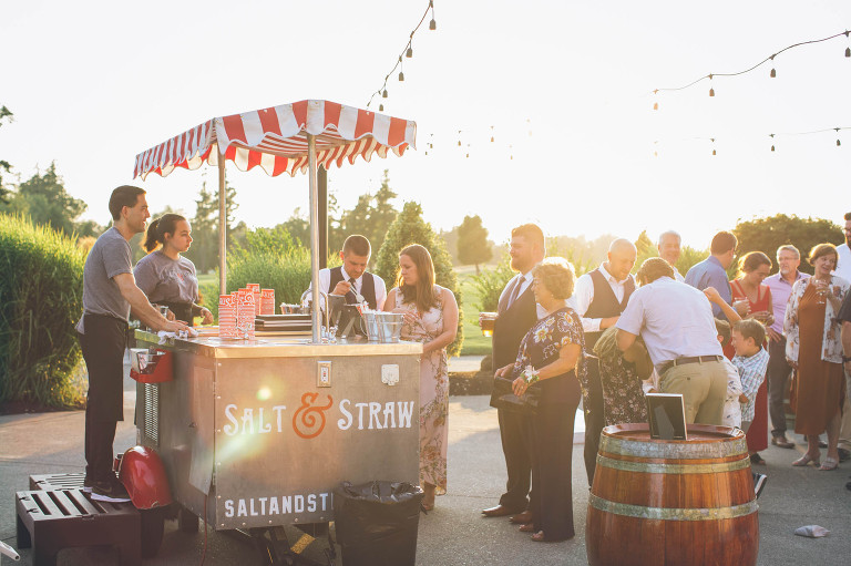 salt and straw ice cream cart at your wedding