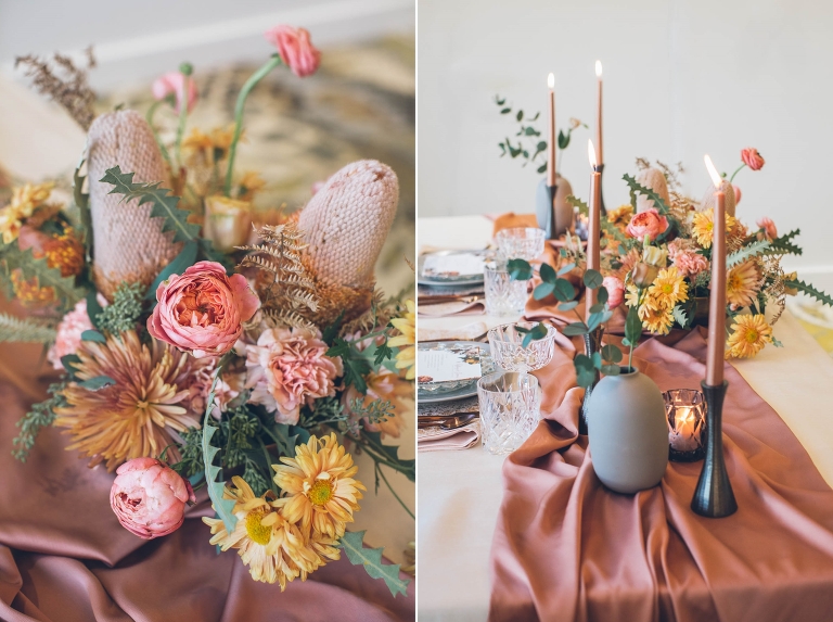 2020 matte wedding inspiration with floral by bella bloom party place rentals, and adornment events